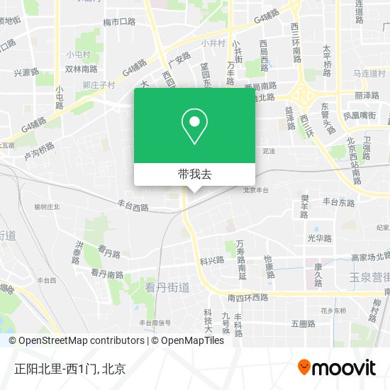 正阳北里-西1门地图