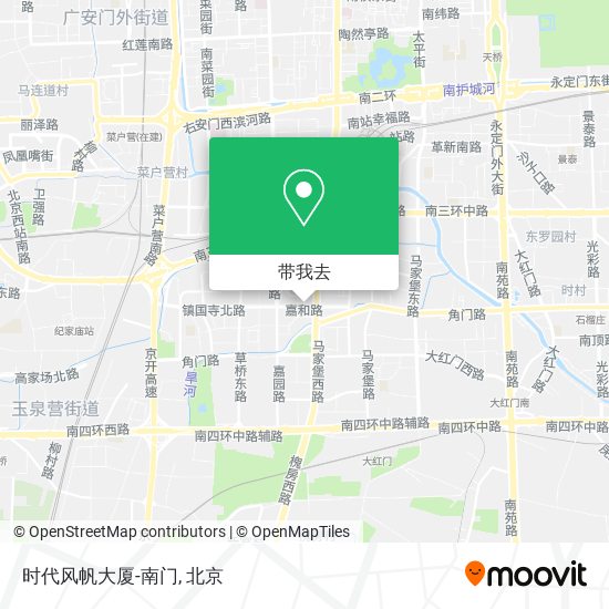 时代风帆大厦-南门地图