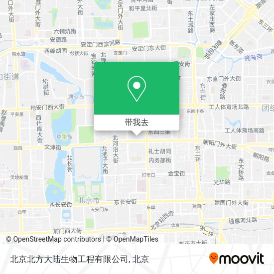 北京北方大陆生物工程有限公司地图