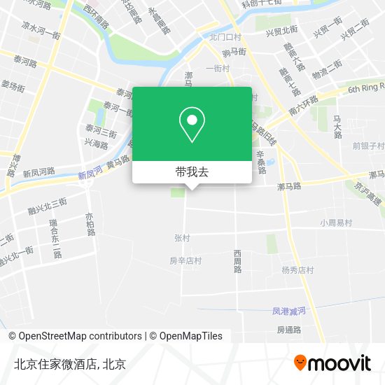 北京住家微酒店地图