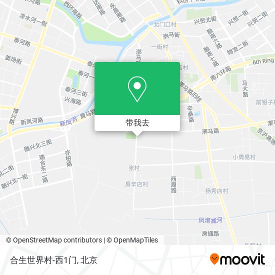 合生世界村-西1门地图