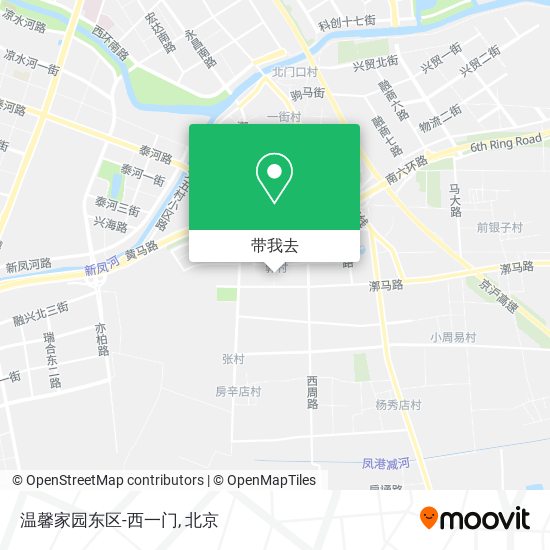温馨家园东区-西一门地图