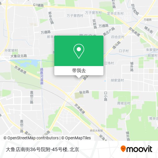 大鲁店南街36号院附-45号楼地图