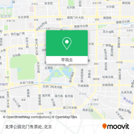 龙潭公园北门售票处地图