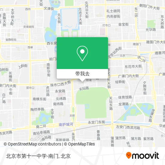 北京市第十一中学-南门地图