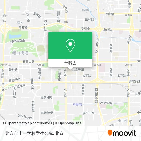 北京市十一学校学生公寓地图