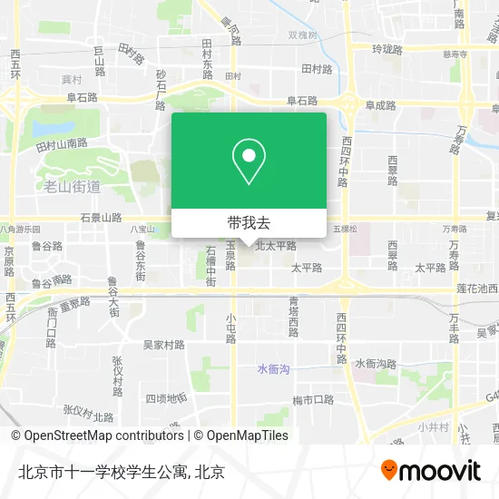 北京市十一学校学生公寓地图