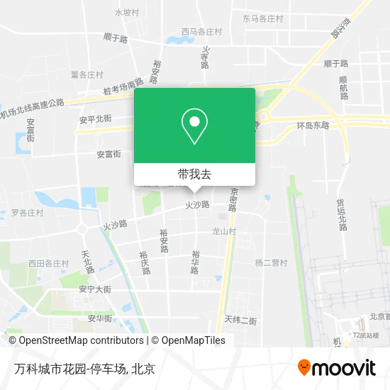 万科城市花园-停车场地图