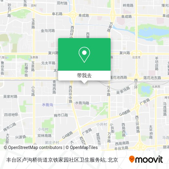 丰台区卢沟桥街道京铁家园社区卫生服务站地图