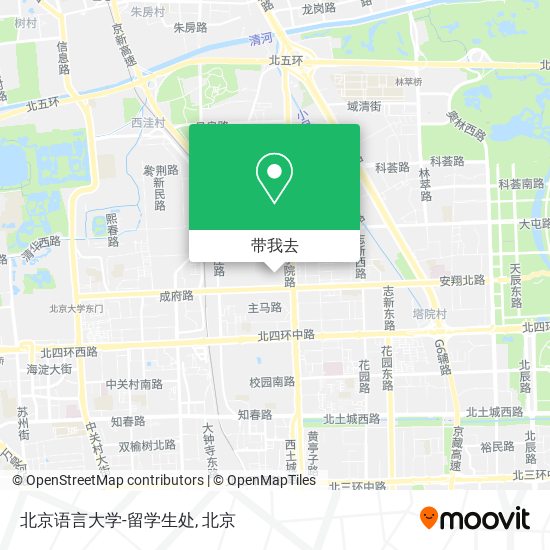 北京语言大学-留学生处地图