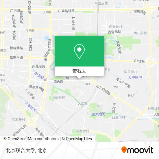 北京联合大学地图