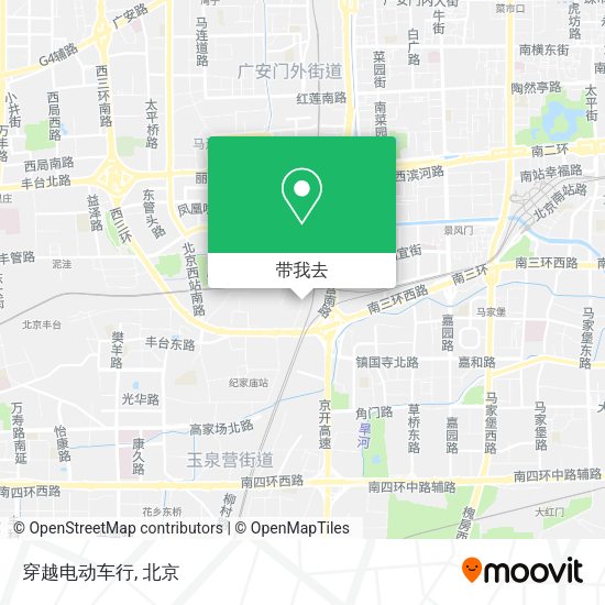 穿越电动车行地图