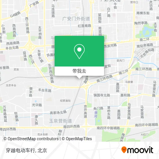 穿越电动车行地图