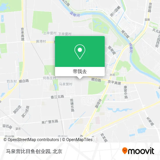 马泉营比目鱼创业园地图