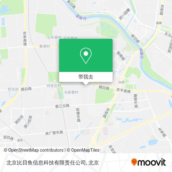 北京比目鱼信息科技有限责任公司地图