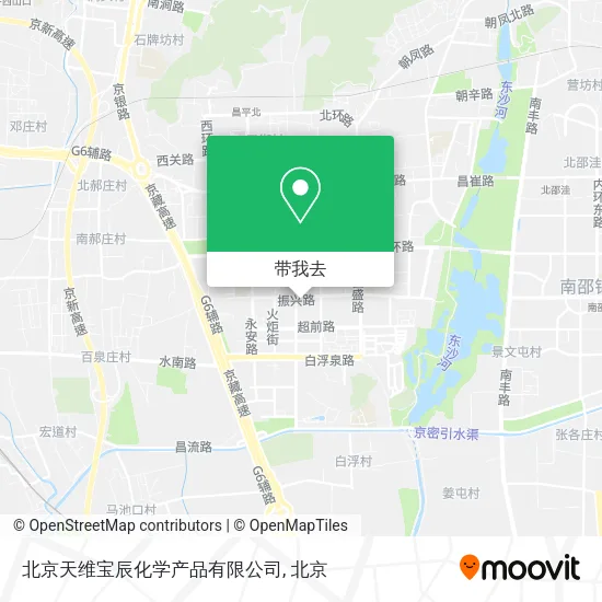 北京天维宝辰化学产品有限公司地图