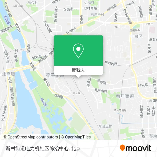 新村街道电力机社区综治中心地图
