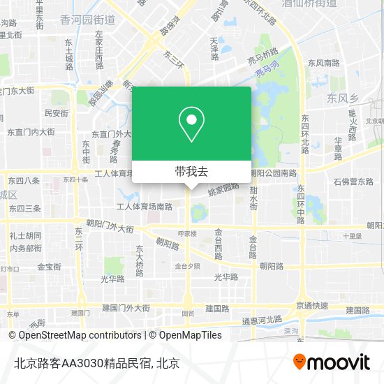 北京路客AA3030精品民宿地图