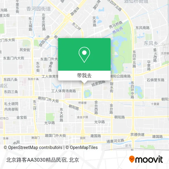 北京路客AA3030精品民宿地图