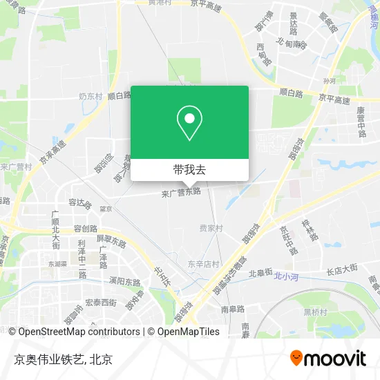 京奥伟业铁艺地图