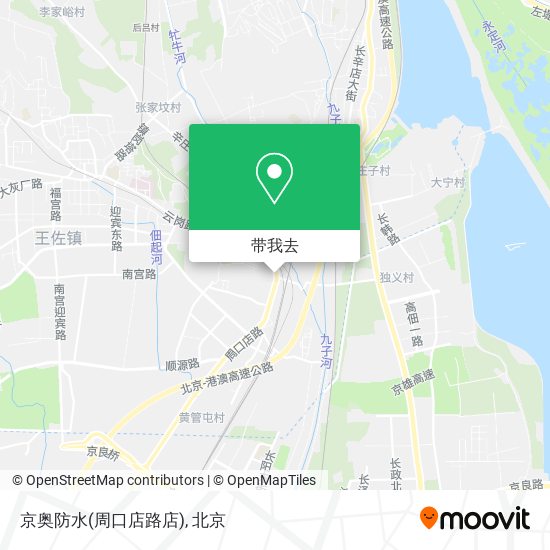 京奥防水(周口店路店)地图