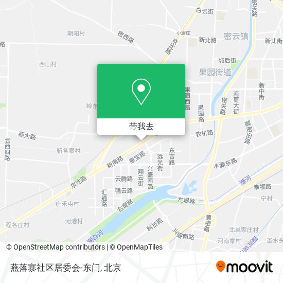 燕落寨社区居委会-东门地图