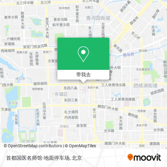 首都国医名师馆-地面停车场地图
