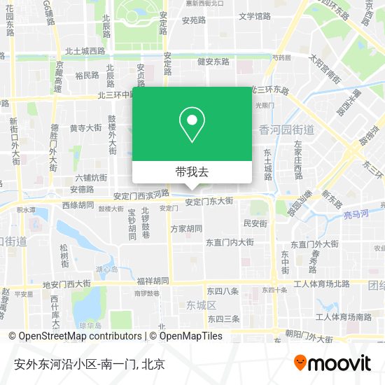 安外东河沿小区-南一门地图