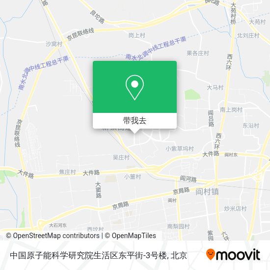 中国原子能科学研究院生活区东平街-3号楼地图