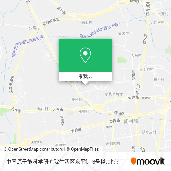 中国原子能科学研究院生活区东平街-3号楼地图