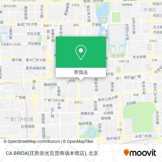 CA BRIDA(庄胜崇光百货商场本馆店)地图