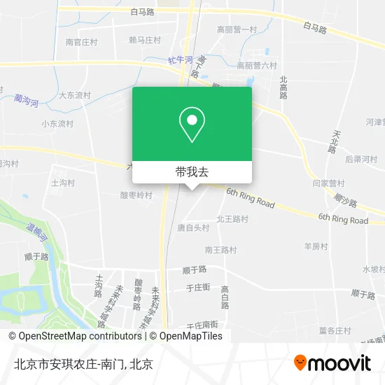 北京市安琪农庄-南门地图
