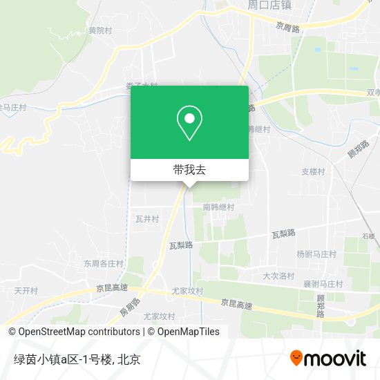 绿茵小镇a区-1号楼地图