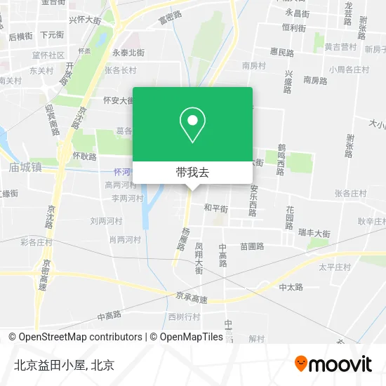 北京益田小屋地图