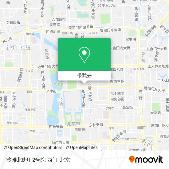 沙滩北街甲2号院-西门地图