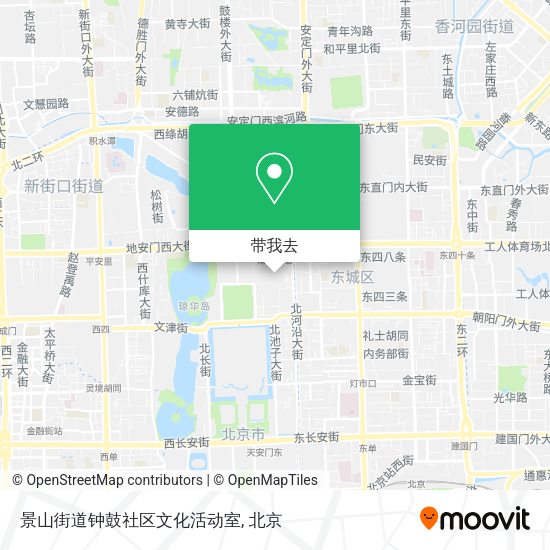 景山街道钟鼓社区文化活动室地图