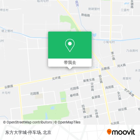 东方大学城-停车场地图