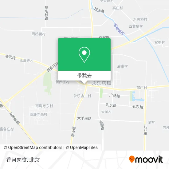 香河肉饼地图