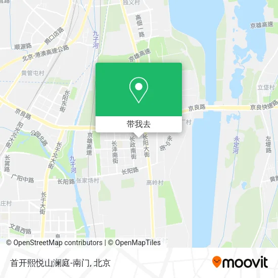 首开熙悦山澜庭-南门地图