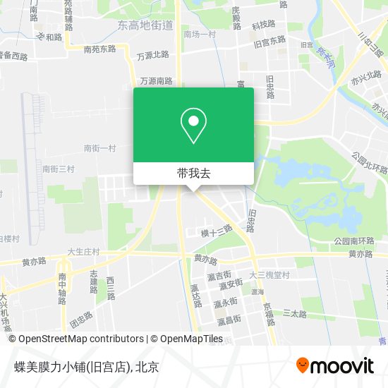 蝶美膜力小铺(旧宫店)地图