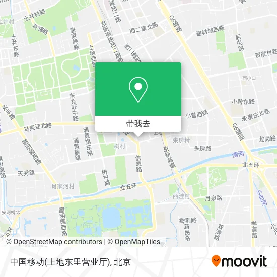 中国移动(上地东里营业厅)地图