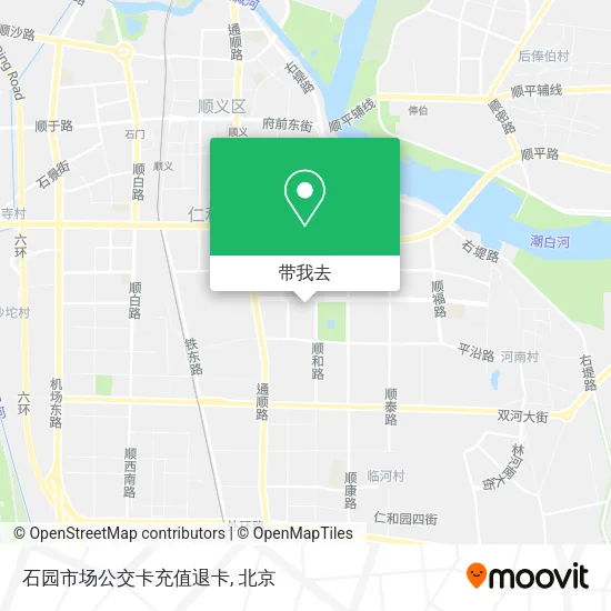 石园市场公交卡充值退卡地图