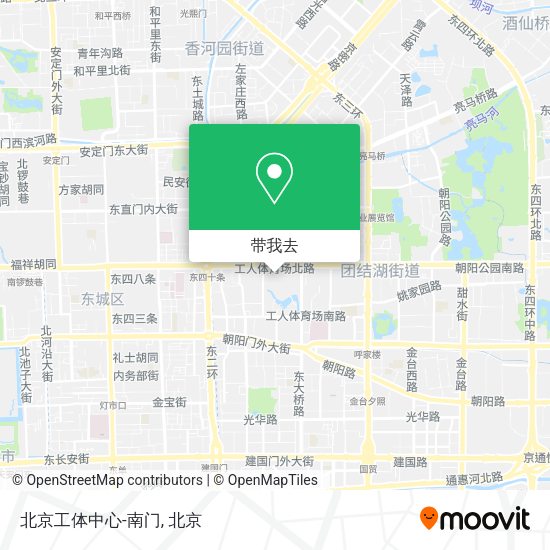 北京工体中心-南门地图