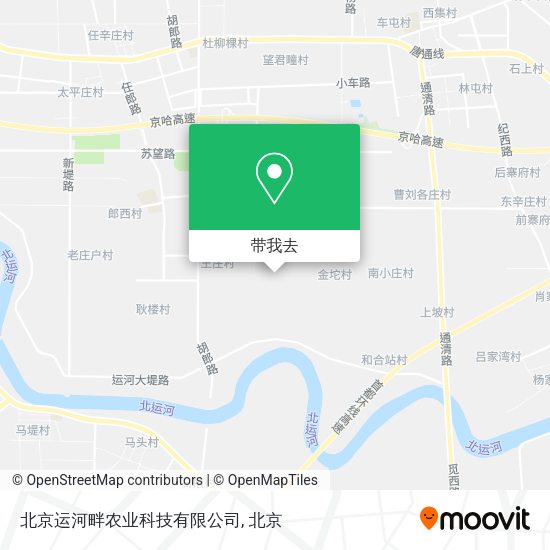 北京运河畔农业科技有限公司地图