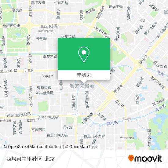 西坝河中里社区地图