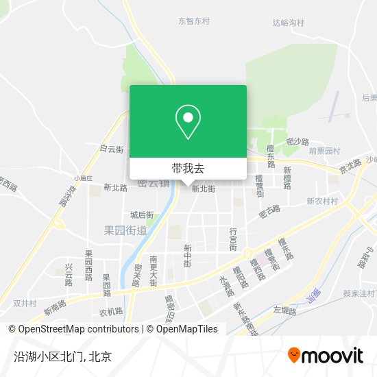 沿湖小区北门地图