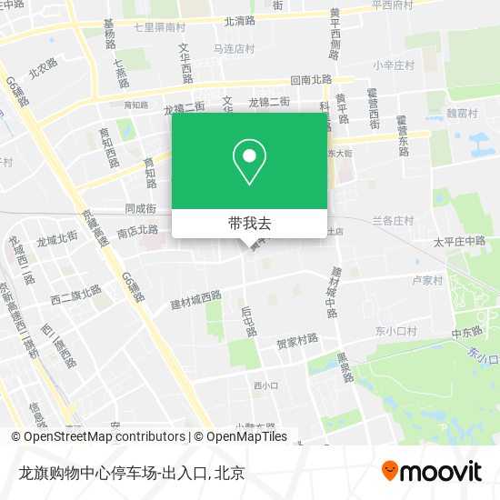 龙旗购物中心停车场-出入口地图