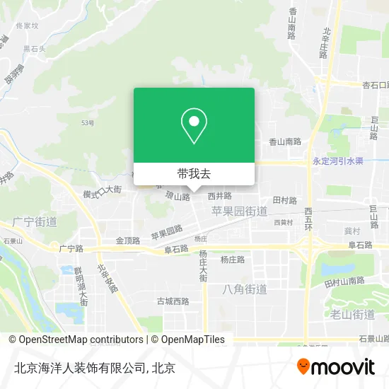 北京海洋人装饰有限公司地图