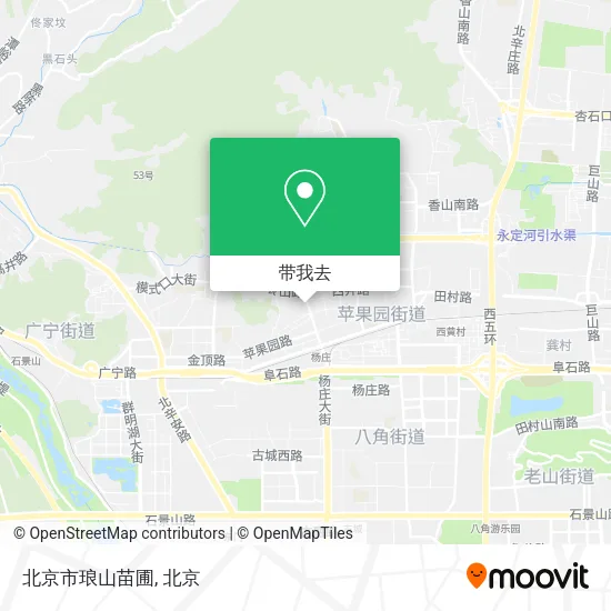 北京市琅山苗圃地图
