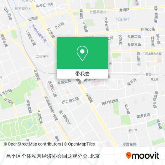 昌平区个体私营经济协会回龙观分会地图
